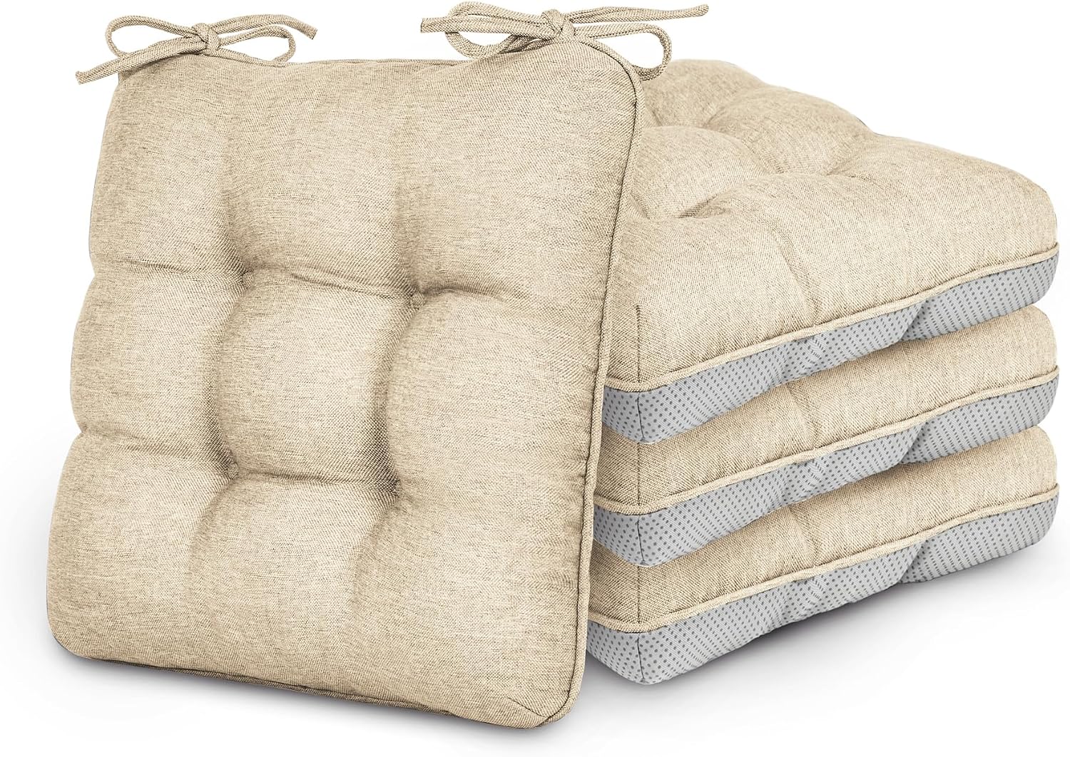Lovescabin Love's cabin Memory Foam Chair Cushions Set of 4, Outdoor/Indoor Chair Pads for Dining Chairs 4 Pack, Seat Cushions for Kitchen,…