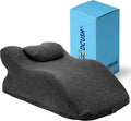 Ergonomic Contoured Memory Foam Pillow with Removable Headrest, 27° Angled Support for Neck and Waist, Massages, Reading, Relaxing & Leg…