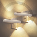 JandCase LED Night Light, 2 Pack Modern Night Lights Plug into Wall, Dusk-to-Dawn Sensor with 3000K Soft White, 0-100LM Dimmable Night…