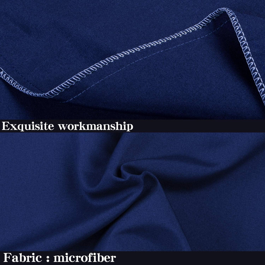 Ntbay King Pillowcase Set - 2 Pack Brushed Microfiber 20x40 Pillowcases - Soft, Wrinkle-Free, Fade-Resistant, Stain-Resistant, Navy Blue Pi…