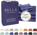 Bella Coterie Luxury Bamboo Viscose Split King Size Sheet Set | 2 Fitted Sheets for Sleep Number & Adjustable Beds | 100% Organically…