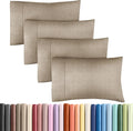 Queen Pillow Cases Set of 4 - Ultra Soft Hotel Quality Pillowcase Covers - Comfy, Cozy & Wrinkle Free - Shrinkage & Fade Resistant…