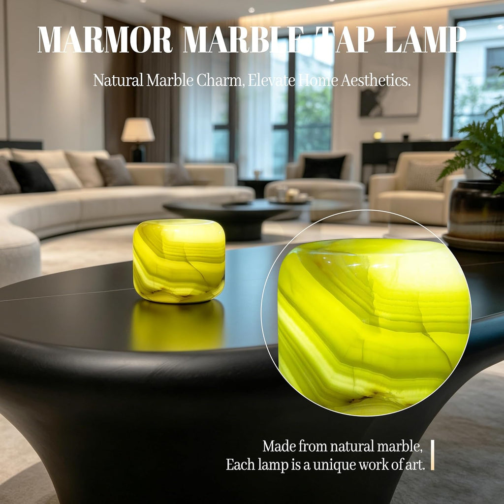 Marmor Marble Lamp Table Lamp Unique Stone Lamp Touch Lamp Pat Lamp Type-C 3 Way Bedside Lamps Ambient Light Bedroom Night Stands Small Nig…