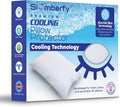 King Size Waterproof Cooling Pillow Protector by Slumberfy - Premium Skin-Safe Cover with Zipper Closure - Natural Fabric with ArcticTex…