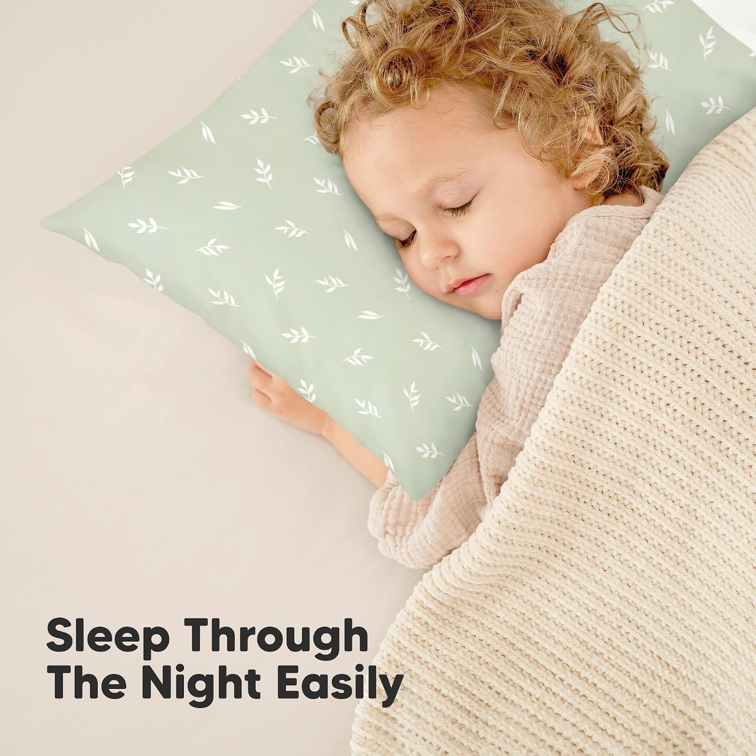 KeaBabies 2-Pack Toddler Pillows 2 Year Old to 5-13x18 Soft Organic Cotton Kids Pillow for Sleeping, Travel, School, Daycare, Nap…