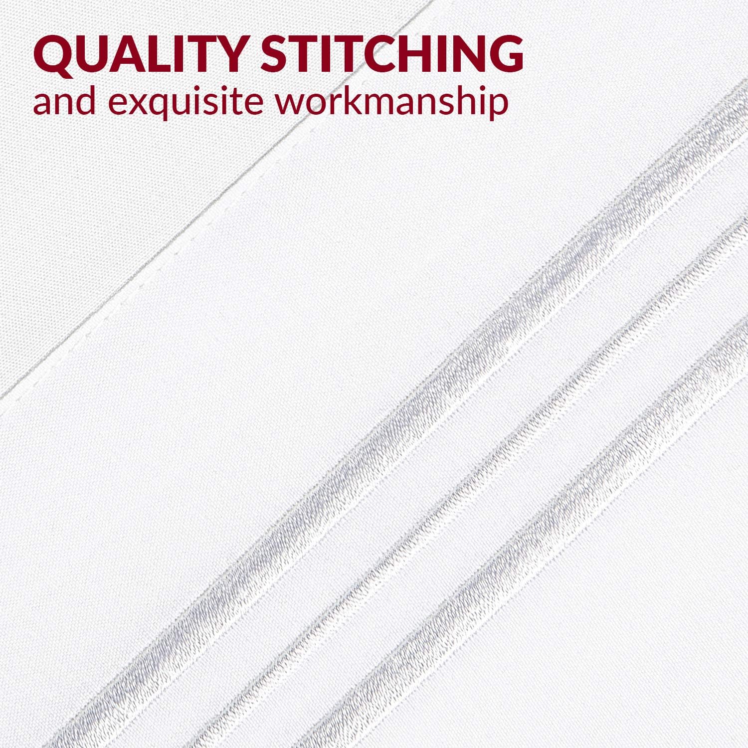 Mellanni Pillow Cases - Luxury, Extra Soft, Cooling Pillow Covers - 2 PC Iconic Collection Pillowcases - Envelope Closure (Standard/Queen 2…