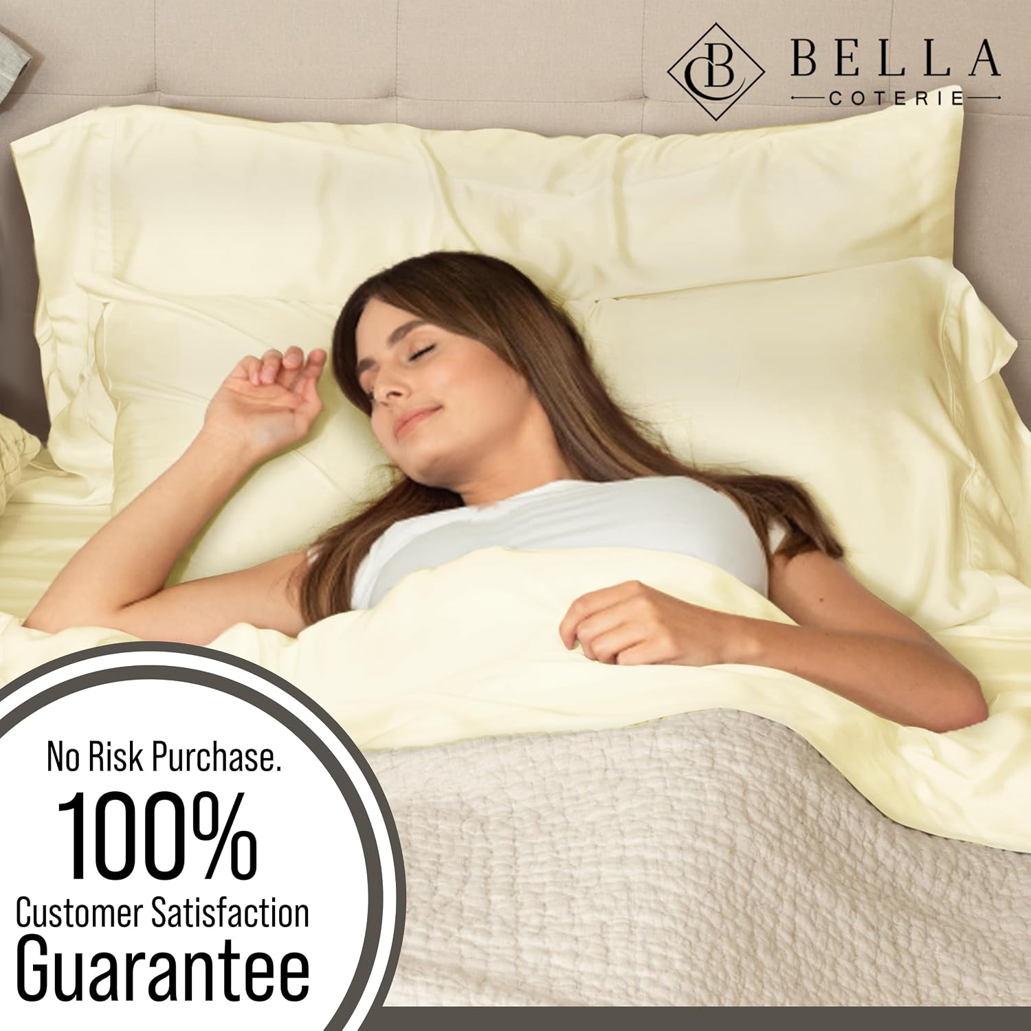 Bella Coterie Luxury Bamboo Viscose Full Size Sheet Set | 100% Organically Grown | Ultra Soft | Cooling for Hot Sleepers | 18" Deep…