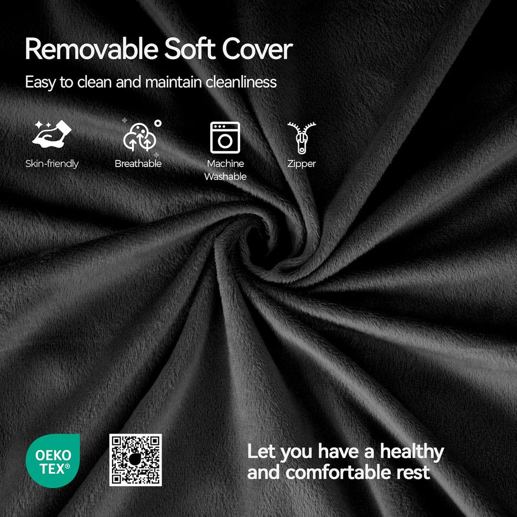 Kayfia Reading Pillow, 10 in 1 Back Pillow for Bed Sitting up with Detachable Arms Rest, Back Rest with Gel Memory Foam…
