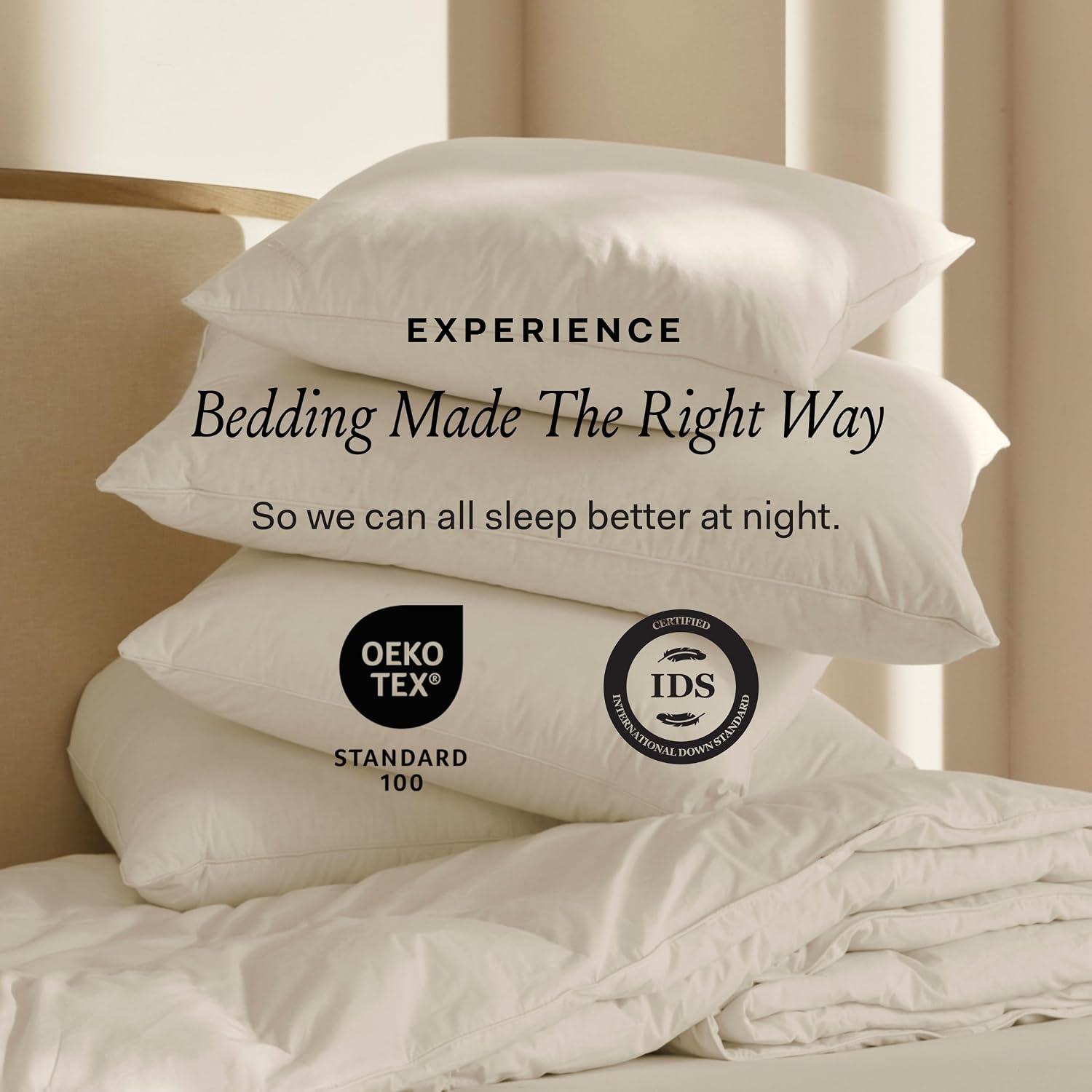 BollBranch BOLL & BRANCH Down Chamber Pillow - Medium, King - Naturally Cooling Shell - Comfort, Superior Support - Cruelty-Free IDS Certif…