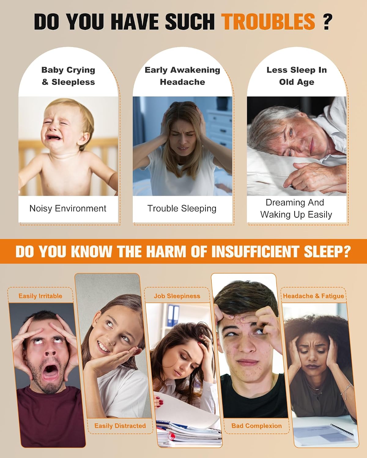 White Noise Sound Machine for Sleep - Portable Sound Machine, 20 Soothing Sounds 9-Color Night Light 30 Volume Levels 4 Timer Options…