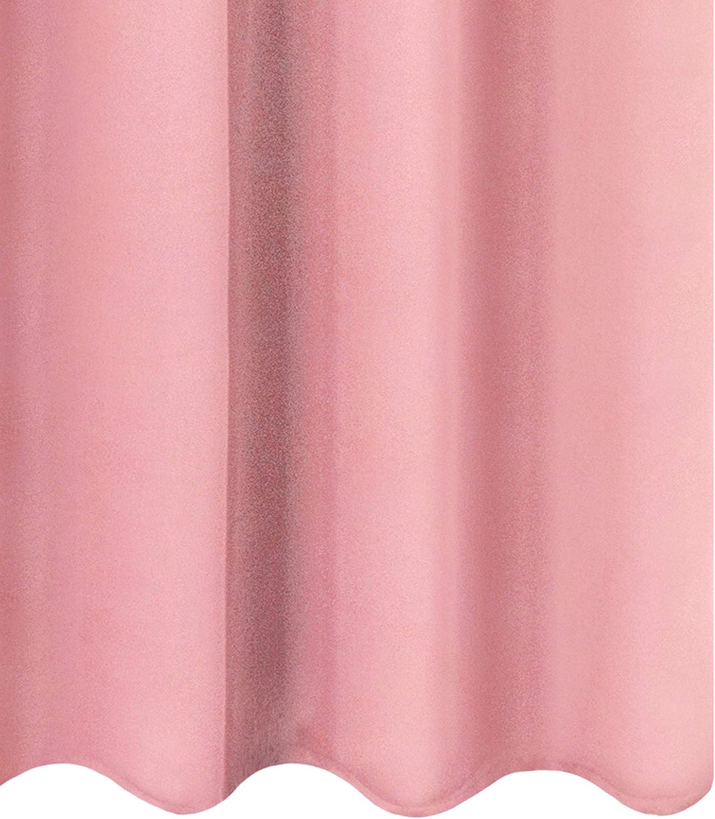 Lemomo Pink Thermal Blackout Curtains/52 x 95 Inch/Set of 2 Panels Room Darkening Curtains for Bedroom 95 Inch Pink