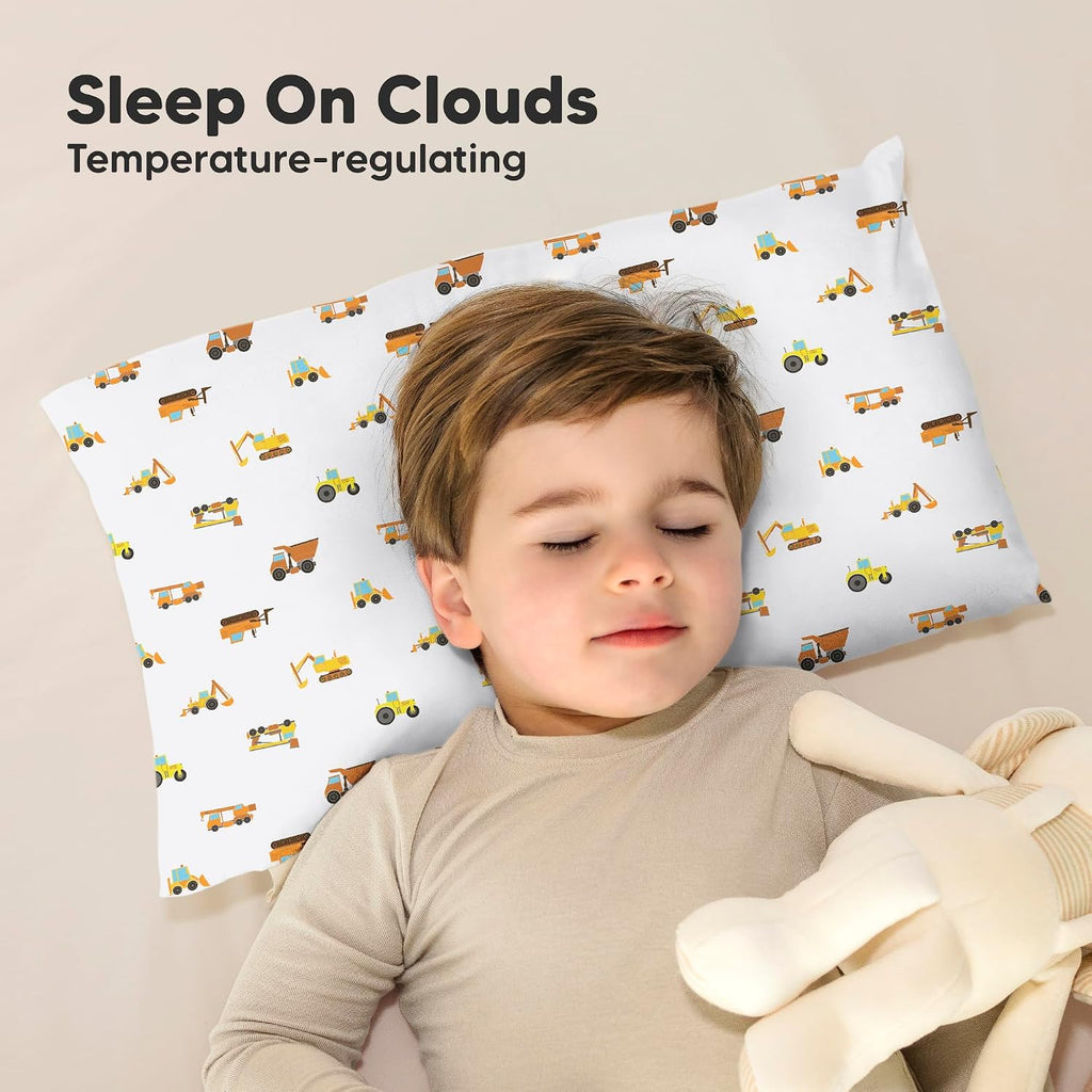 KeaBabies Toddler Pillow with Pillowcase - 13x18 My Little Cuddly Kids Travel Pillows for Sleeping, Nap, Viscose from Bamboo Nursery…