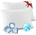 Wgakced Cooling Pillows for Sleeping 2 Pack, King Size Adjustable Shredded Memory Foam Pillows, Firm Bed Pillows for Side, Back, Stomach, H…