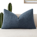 Foindtower Decorative Textured Boucle Throw Pillow Covers Accent Solid Lumbar Pillow Cases Soft Cozy Couch Cushion Case for Chair Sofa…