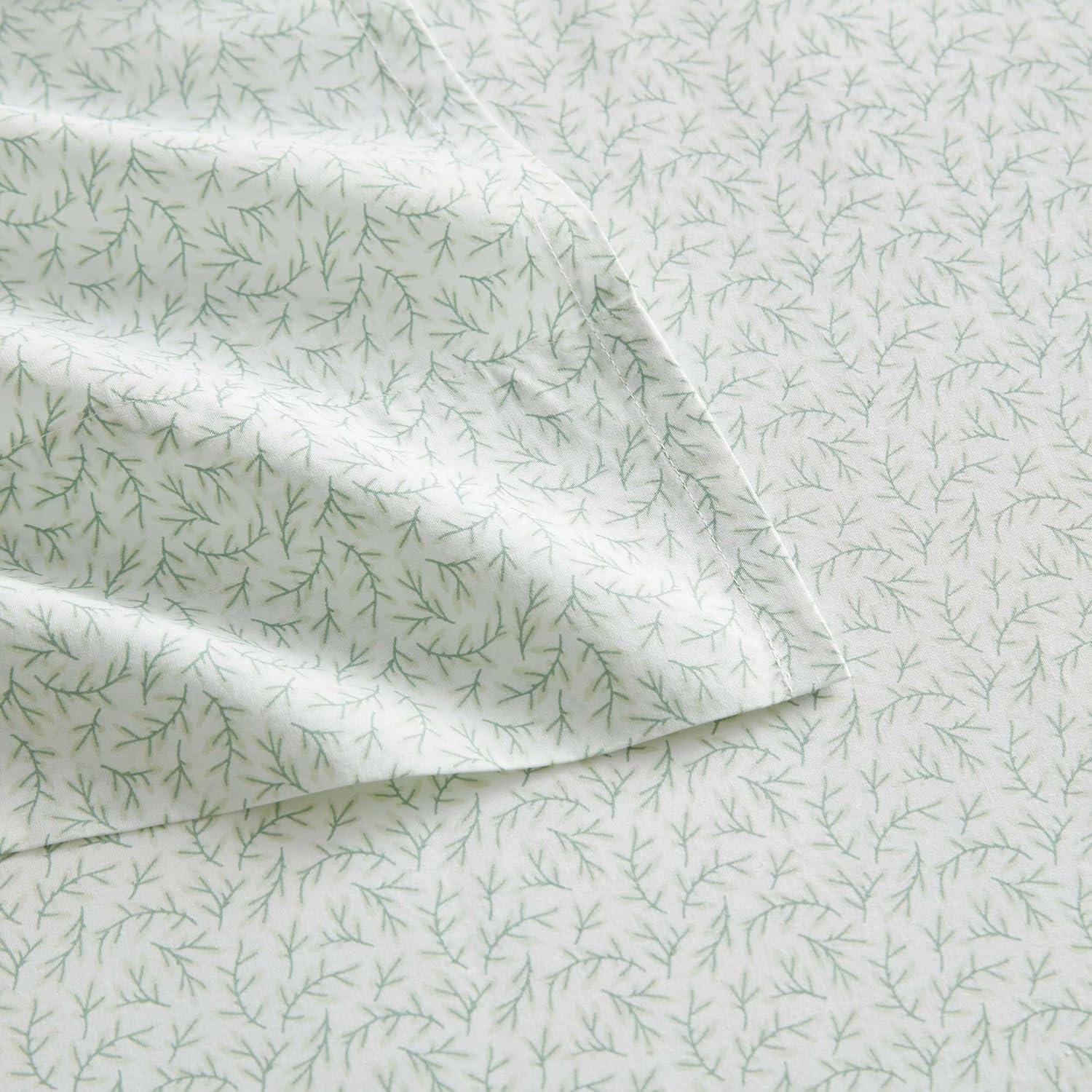 MarthaStewart Martha Stewart - Twin Size Sheets Set, Crisp & Tailored Cooling Sheets w/a Naturally Smooth Cotton Percale Lightweight Feel -…