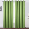 Lemomo Blackout Curtains 66 x 84 inch/Light Green Curtains Set of 2 Panels/Thermal Insulated Room Darkening Bedroom Curtains 84 inch Green