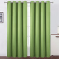 Lemomo Light Green Thermal Blackout Curtains/52 x 108 Inch/Set of 2 Panels Room Darkening Curtains for Bedroom 108 Inch Green