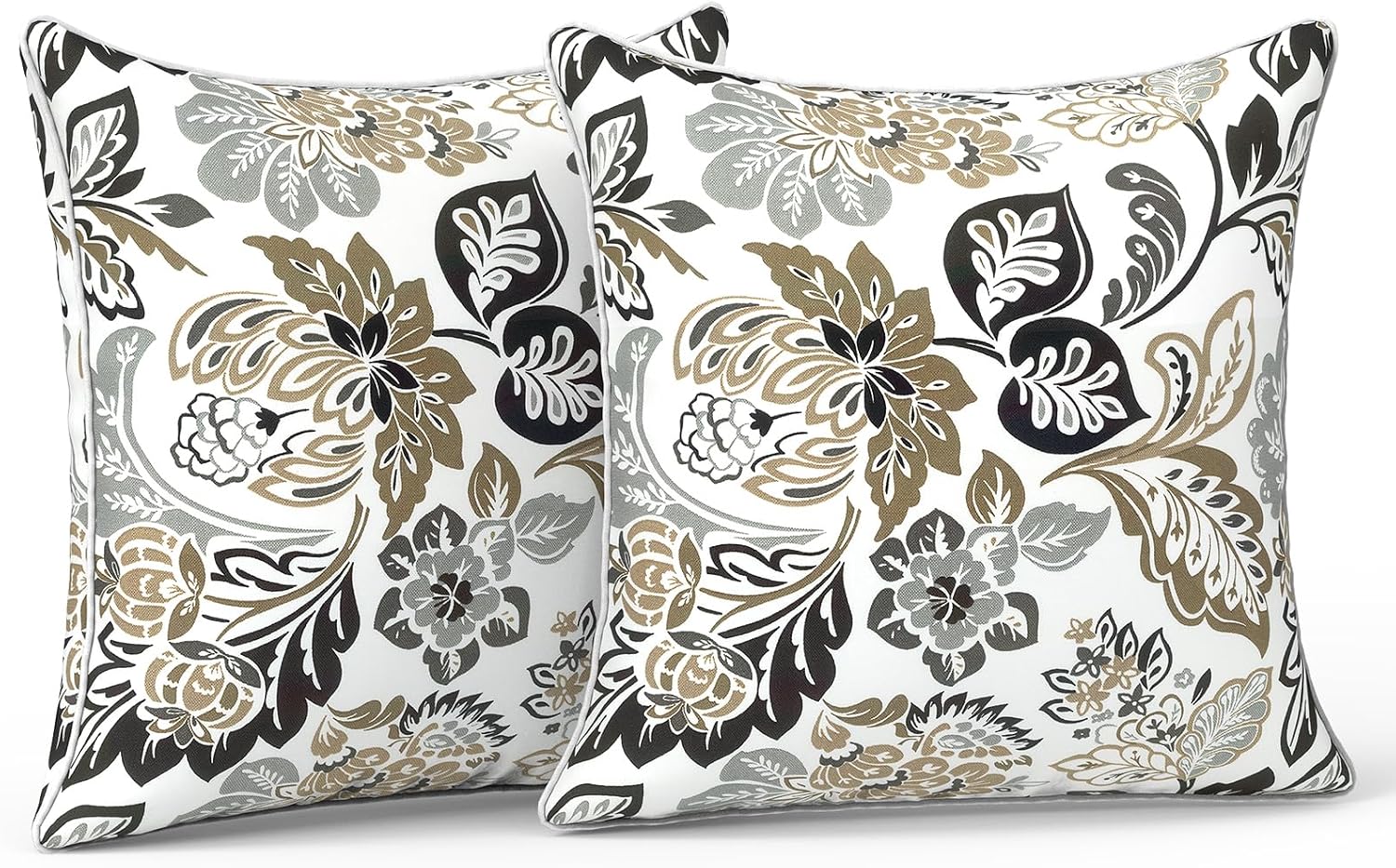LVTXIII Outdoor Pillow Covers Set of 2, Patio Waterproof Throw Pillow Cases Fade Resistant Accent Pillow Covers for Spring Summer Garden…