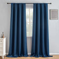 Igemaeve Blackout Curtains 108 Inch Length 2 Panels Set, Black Out Curtains for Bedroom 108 Inch Long, Rod Pocket Energy Saving Room Darken…