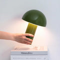 Brightech Celia Table Lamp – 10" Touch-Controlled Mushroom Desk Lamp, Cordless & Dimmable LED, Portable Bedside Night Light, Sustainable Mo…