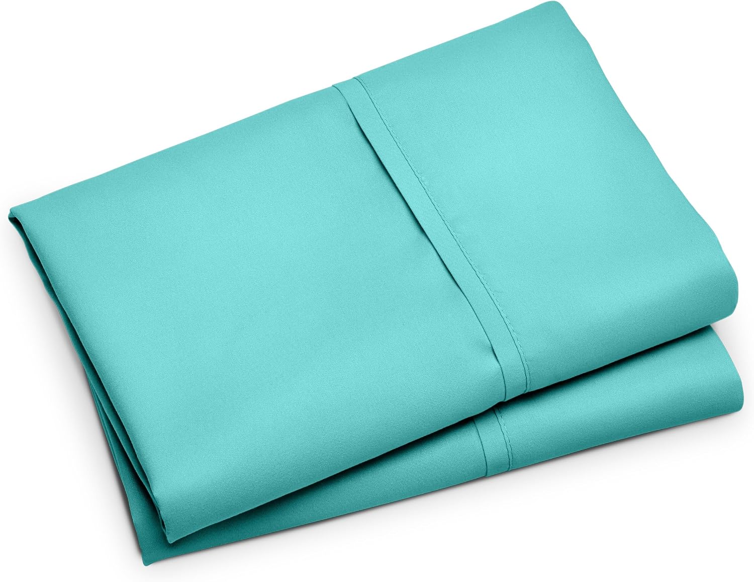 BareHome Bare Home Microfiber Pillow Cases - King Size Set of 2 - Cooling Pillowcases - Double Brushed - Turquoise Pillowcases 2 Pack - Eas…