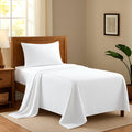 AshtonSheets 100% Egyptian Cotton Twin XL Bed Sheets Set - Luxury 600 Series Refined Collection Sheet for Twin XL Size Bed (3 PC, White), S…