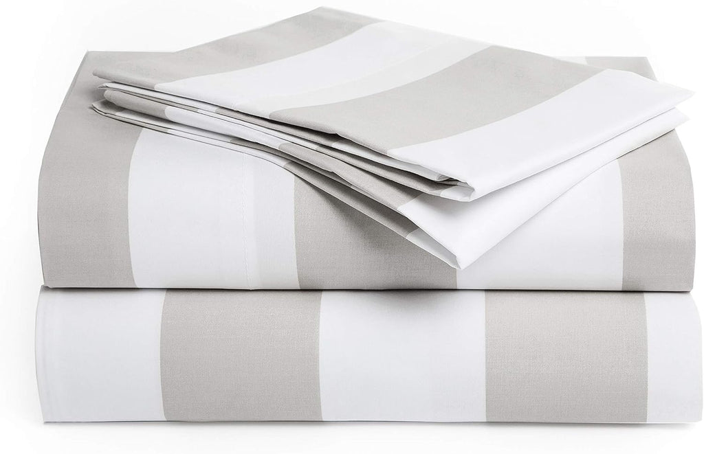 Perupima Peru Pima 415 Thread Count Percal Twin Sheet Set - 100% Peruvian Pima Cotton, 3 Piece (Flat, Fitted, 1 Pillowcase) - Cooling, Cris…