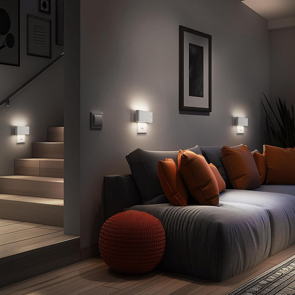 Briignite Night Lights Plug into Wall, 2 Pack, LED Night Light with Dusk to Dawn Light Sensor, Dimmable NightLight Plug in, 5000K…