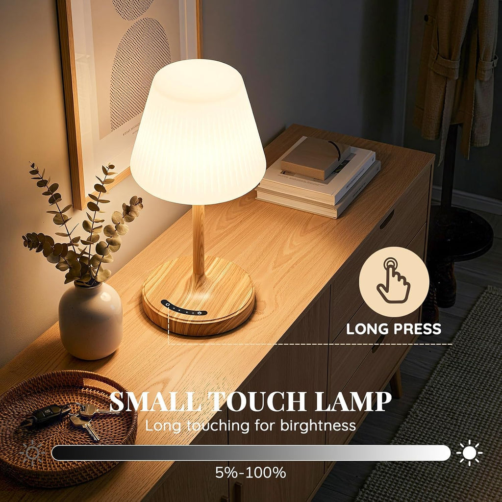Audles Shower Lamp Waterproof Bathroom Lamp for Inside Shower Bathtub, Rechargeable Cordless Table Lamp with 4000mah Battery, Touch Dimmabl…
