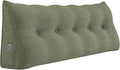 Headboard Wedge Pillows for Sitting Up in Bed Rest Adult, Triangular Upholstered Stuffed Reading Pillow for Sofa Couch Back Cushions…