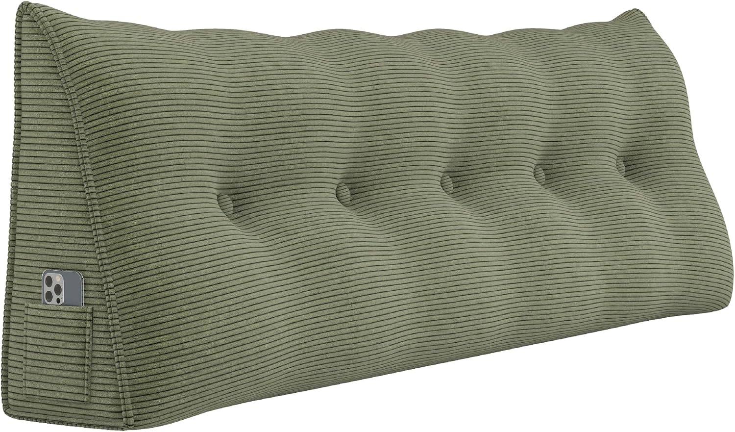 Headboard Wedge Pillows for Sitting Up in Bed Rest Adult, Triangular Upholstered Stuffed Reading Pillow for Sofa Couch Back Cushions…