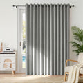 RYB HOME Accordion Style Room Divider Curtain-100% Blackout Folding Accordion Curtain for Sliding Glass Door/Bedroom, Privacy Assurd…