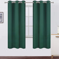 Lemomo Dark Green Thermal Blackout Curtains/42 x 72 Inch/Set of 2 Panels Room Darkening Curtains for Bedroom 72 Inch Green