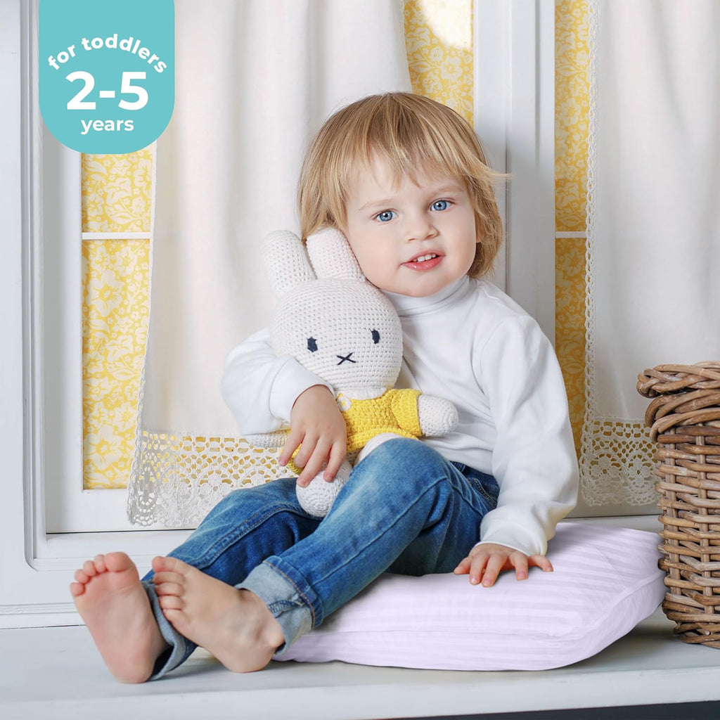 Utopiabedding Utopia Bedding Toddler Pillow (Lavendar, 2 Pack), 13x18 Small Kids Pillow for Sleeping, Soft and Breathable Cotton Blend Shel…