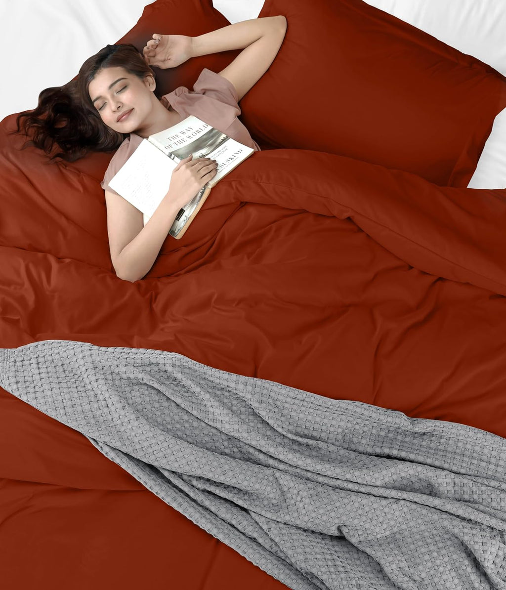 Utopia Bedding Duvet Cover Queen Size - 3 Piece with Zipper Closure - 1 Comforter Cover 90X90 Inches & 2 Pillow Shams 20X26 Inches…