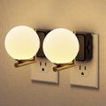 JandCase LED Night Light, 3000K Warm Night Lights Plug into Wall [2 Pack], 0-100LM Dimmable Night Lights with Dusk to Dawn Light Sensor…