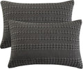Phf 100% Cotton Waffle Pillow Shams King Size, 2 Pack 20" x 36" Soft Skin-Friendly Pillowcases, No Filling, Aesthetic Woven and Breathable…