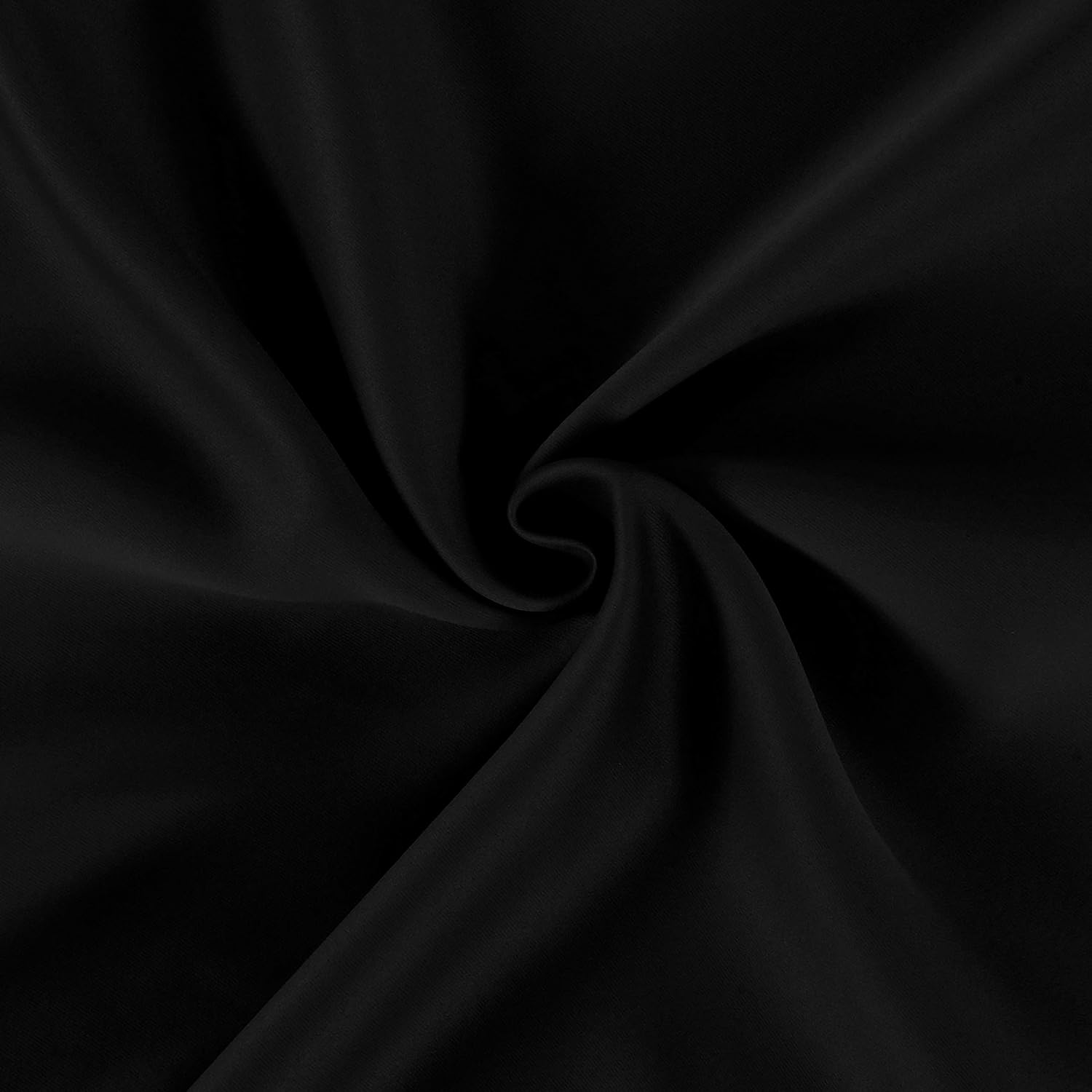Lemomo Black Blackout Curtains 42 x 54 Inch Length Set of 2 Panels Grommet Bedroom Curtains for Living Room 54 Inch Black