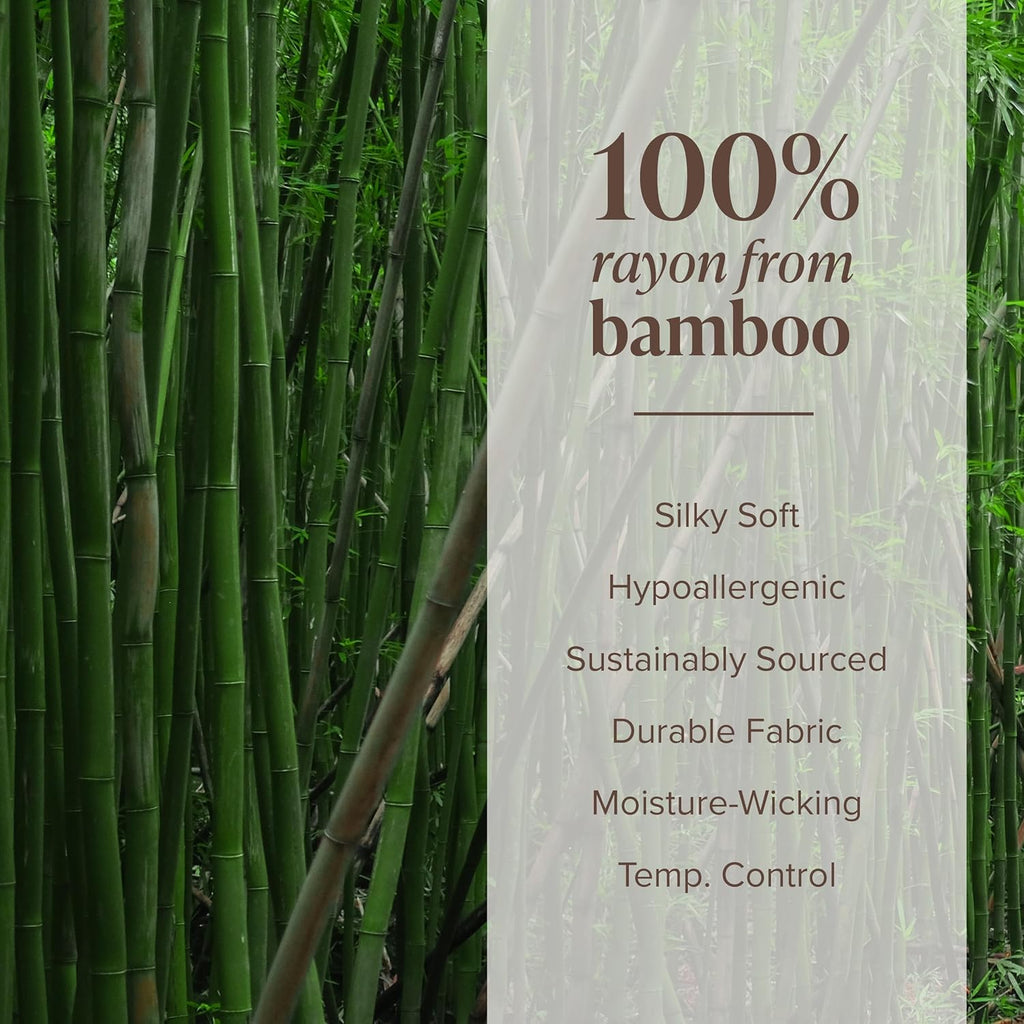 BareHome Bare Home 100% Rayon Made from Bamboo Luxury Body Size Cooling Pillowcase - Breathable - Easy Fit - Soft Bedding & Pillowcases (Bo…