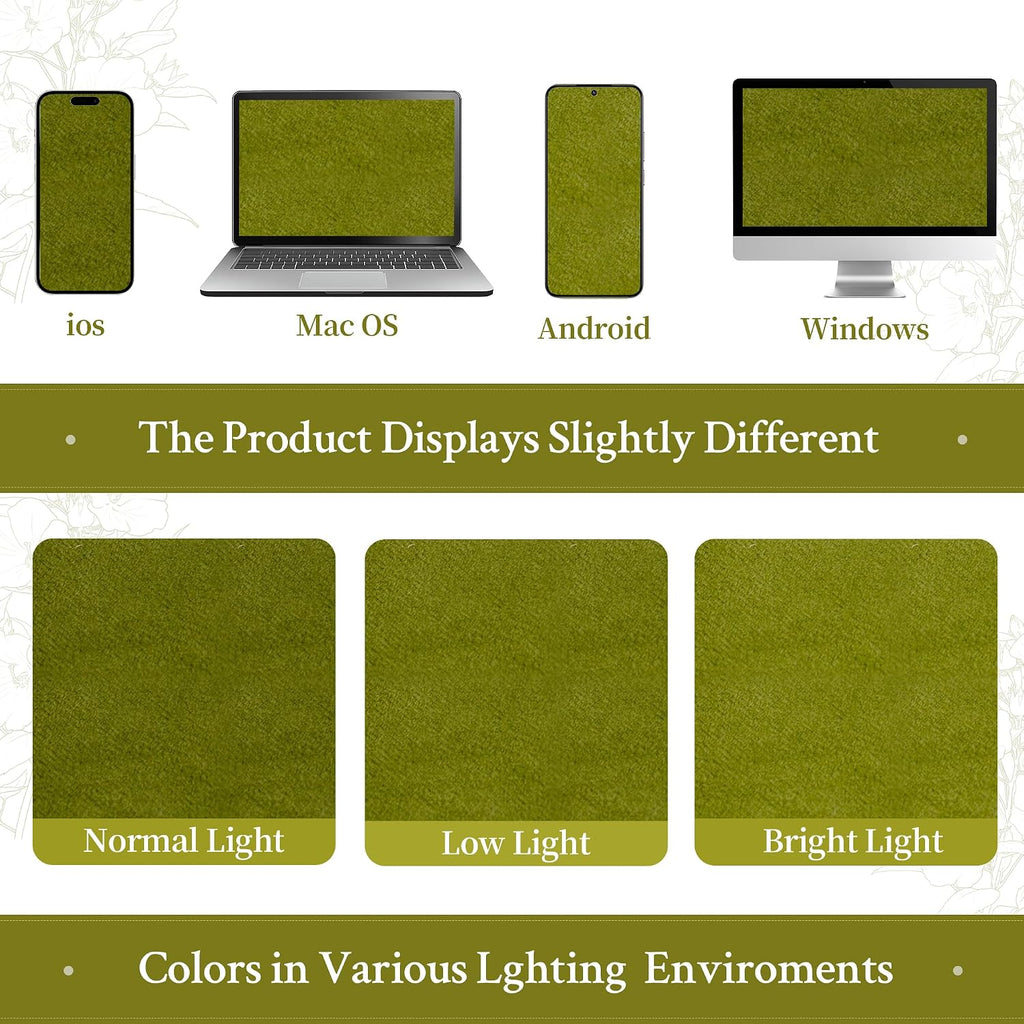 Lamit Moss Green Velvet Curtains for Living Room, 120 Inches Thermal Insulated Room Darkening Panels Super Soft Back Tab and Rod Pocket Win…