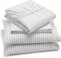 Perupima Peru Pima 415 Thread Count Percal Queen Sheet Set - 100% Peruvian Pima Cotton, 4 Piece (Flat, Fitted, 2 Pillowcases) - Cooling, Cr…