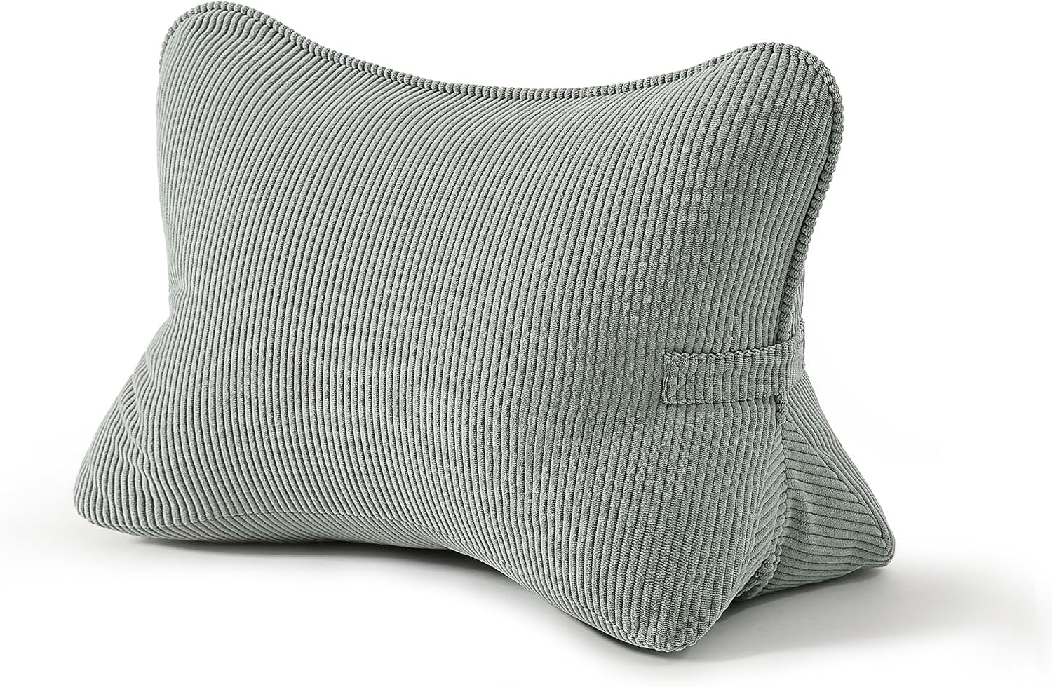 Pat. Pend. Corduroy Lumbar Support Back Pillow for Sitting Up & Reading, Ergonomic Triangle Back Support Cushion for Sofa, Armchair &…