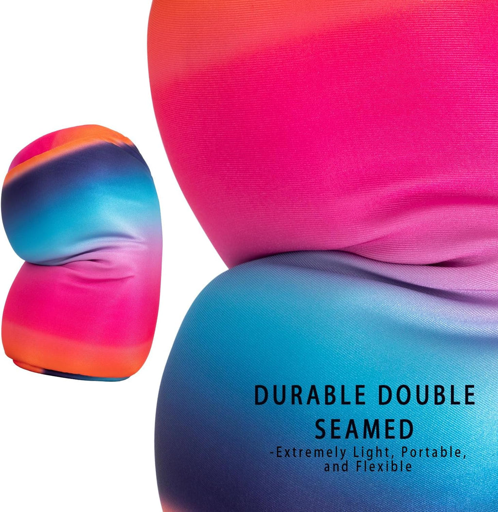 Squishy Microbead Neck Pillow, 7Inch x 12Inch Soft Travel Body Bed Pillow Bean Pillow for Kids Adult Chair Sleeping Car Seat, Fun…