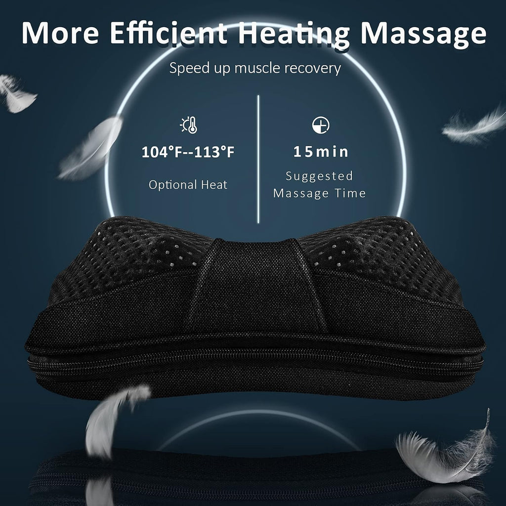 Viktorjurgen VIKTOR JURGEN Shiatsu Back Massager with Heat - Kneading Massage Pillow for Neck, Shoulder - Christmas Gift for Women, Men, Da…