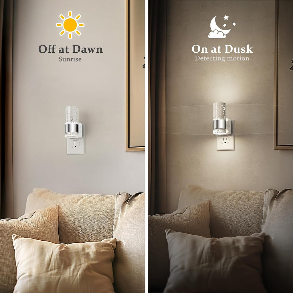 JandCase Night Light, Night Lights Plug into Wall, LED Nightlight with Adjustable Brightness, 5000K, Automatic Night Light Plug in with…
