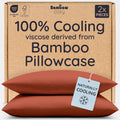 Bambaw 100% Viscose Derived from Bamboo Pillowcases Standard Size – Set of 2 Cooling Pillow Cases Standard Size, Breathable & Soft Pillow C…