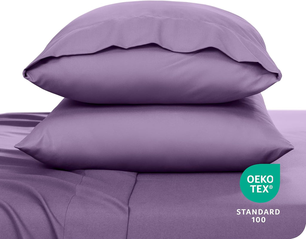BareHome Bare Home Microfiber Pillow Cases - King 20x36 - Cooling Pillowcases - Double Brushed - easy maintenance - Envelope Closure…