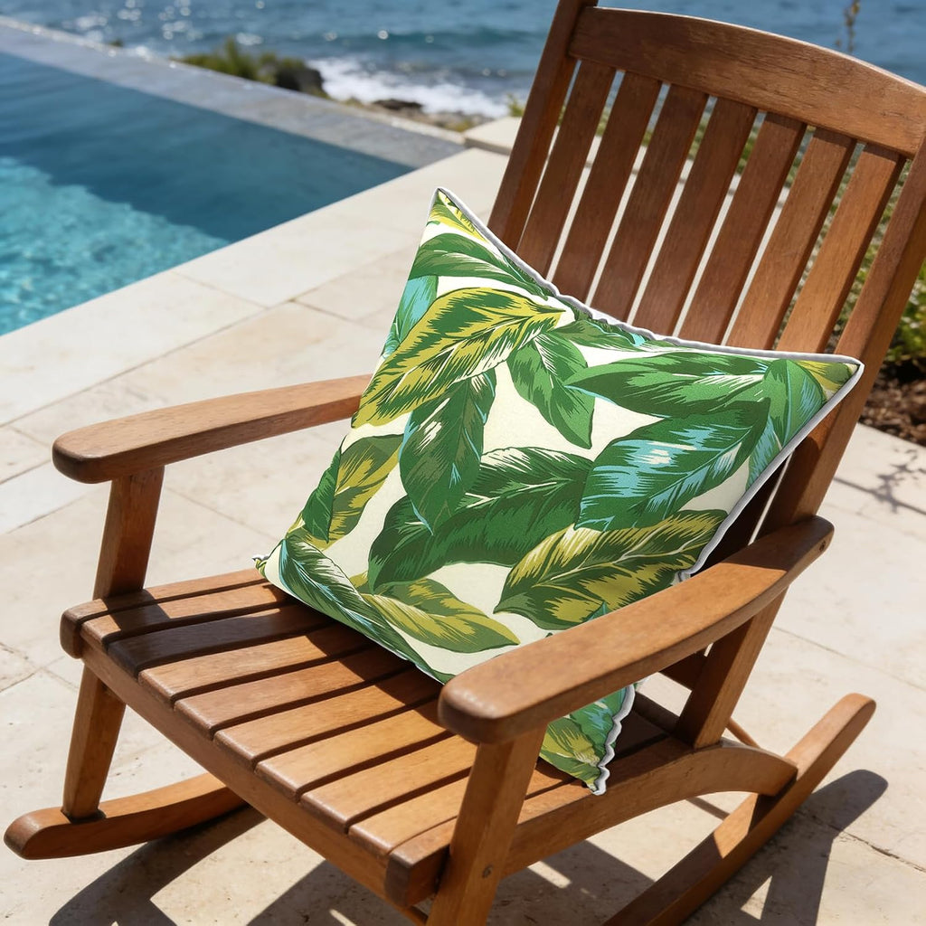 LVTXIII Outdoor Throw Pillow Covers 16x16 inch Waterproof Tropic Accent Pillow Cases Fluffy Outdoor Cushion Covers for Garden and Patio…