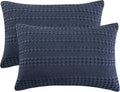 Phf 100% Cotton Waffle Pillow Shams King Size, 2 Pack 20" x 36" Soft Skin-Friendly Pillowcases, No Filling, Aesthetic Woven and Breathable…