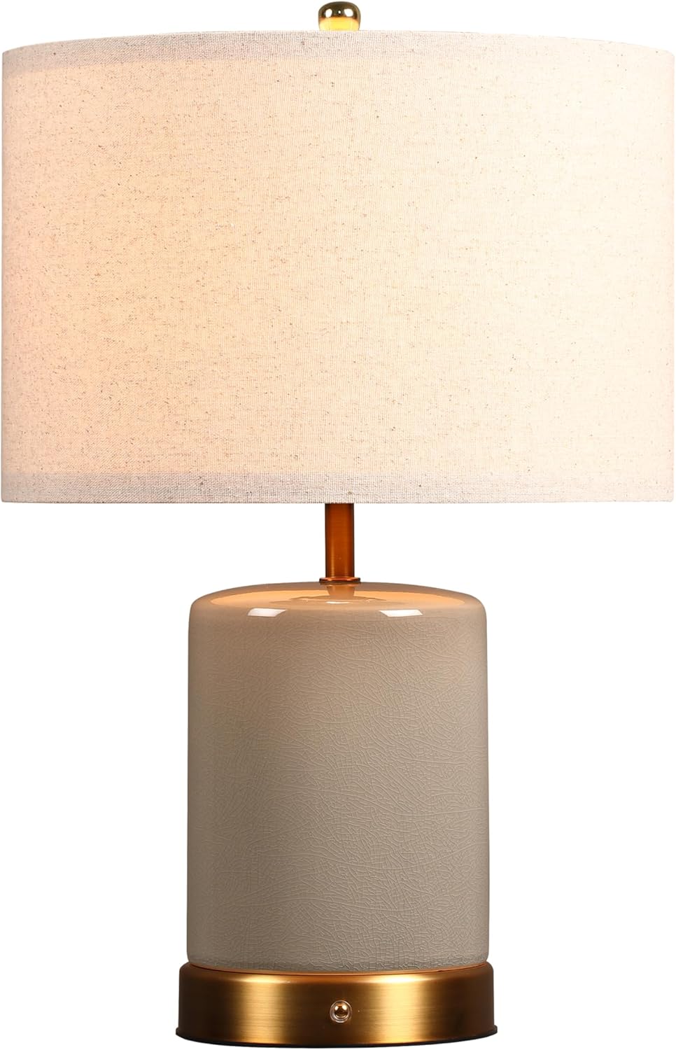 O’Bright Dune - Battery Powered Table Lamp, Rechargeable Cordless Ceramic Lamp, Full-Size 19.5 Inch Height, Dimmable, Smart Safety…